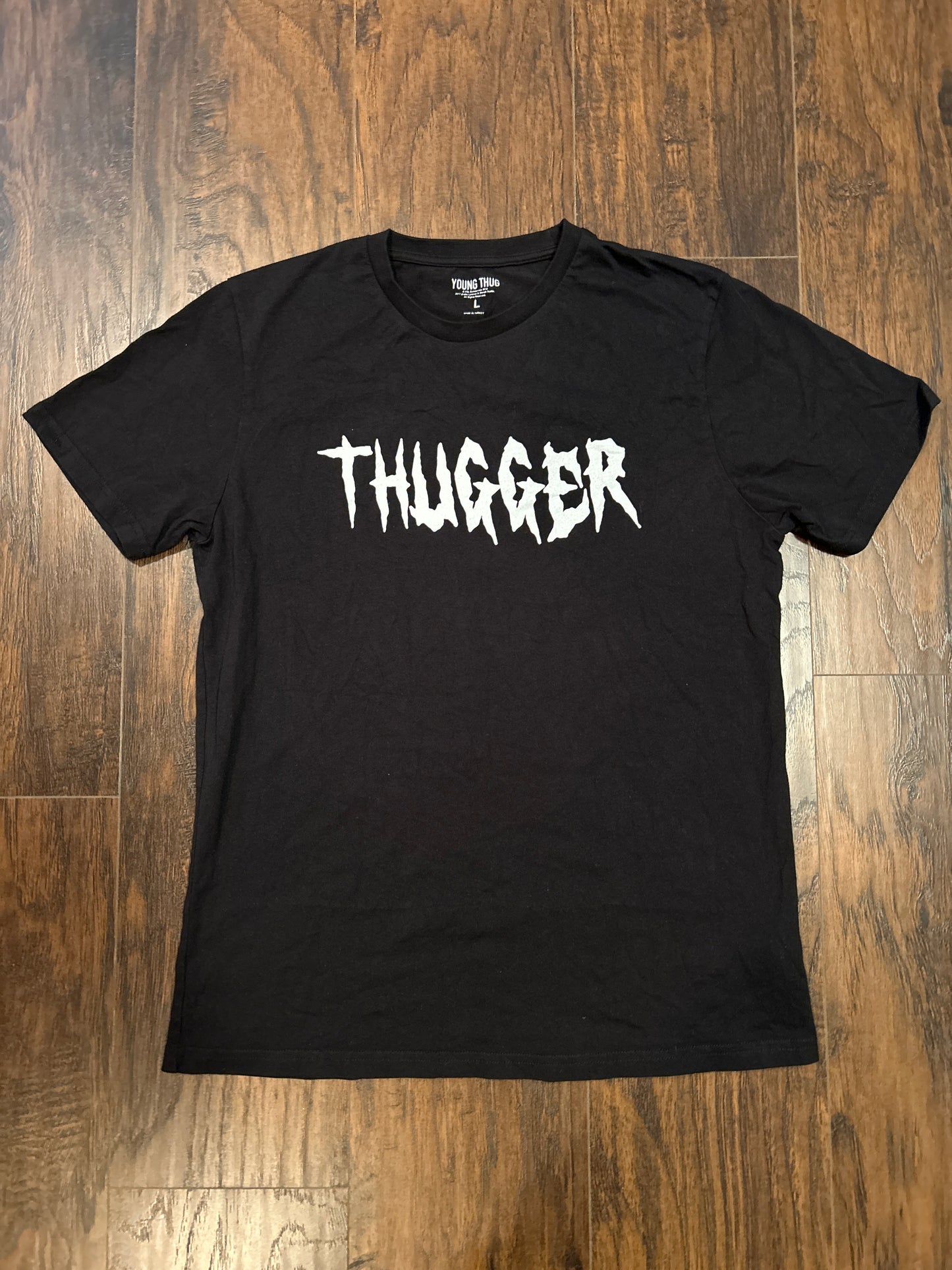 Young Thug Thugger Black Tee Size L