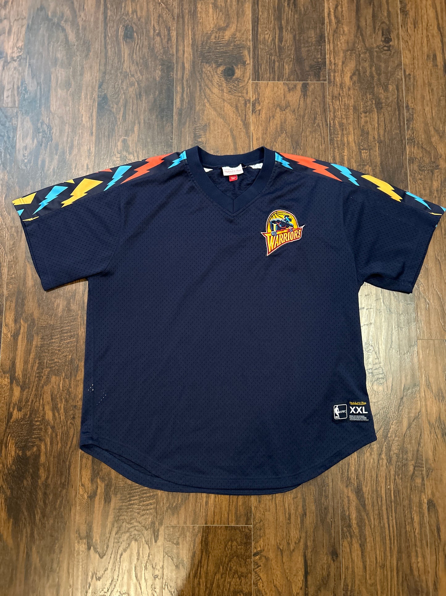 Mitchell & Ness Warriors Jersey Navy Size 2XL