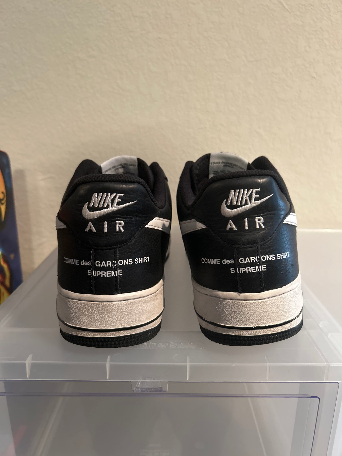 CDG Sup Black Air Force 1 Low Size 13