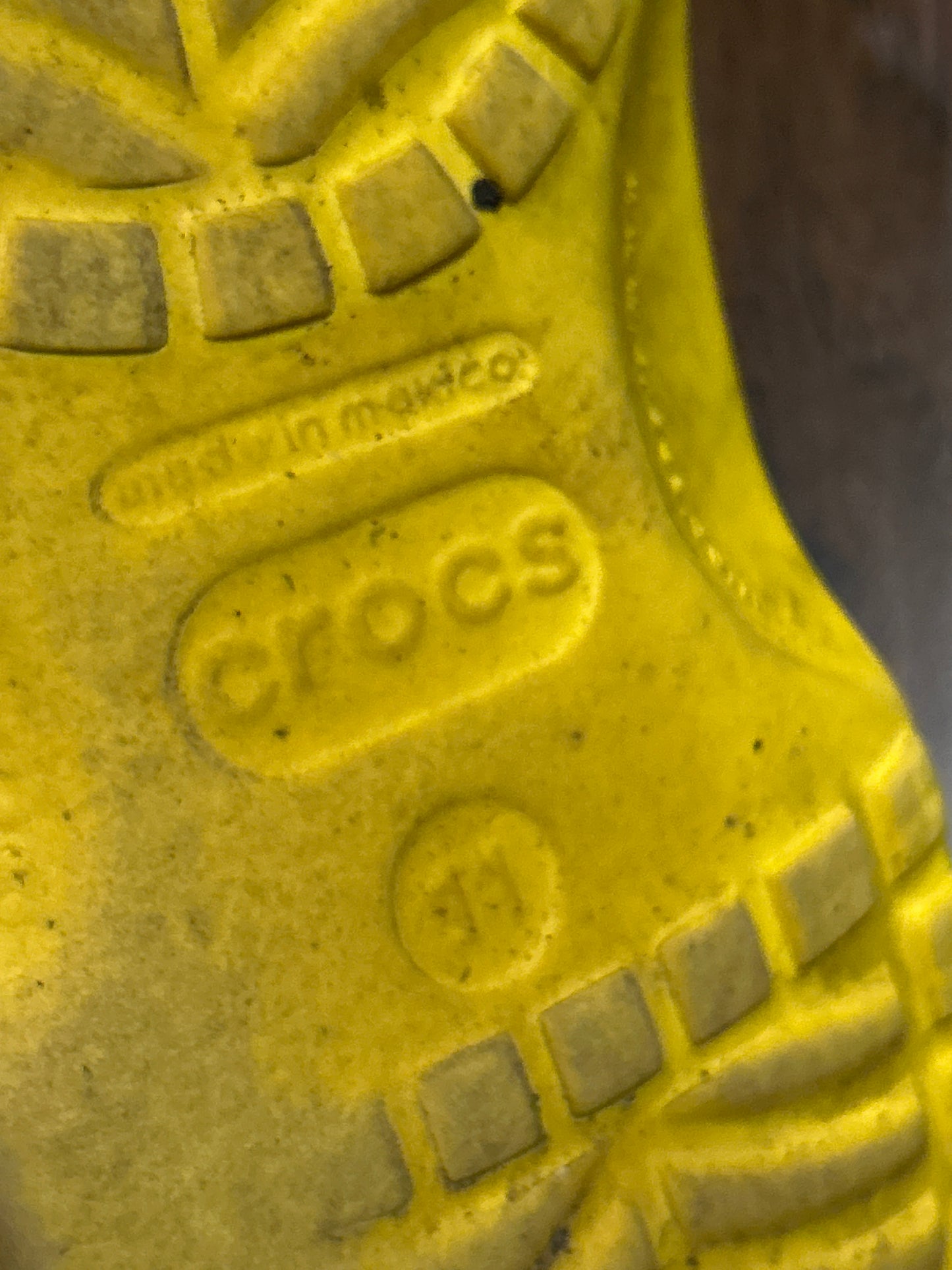 Yellow Crocs Size 11