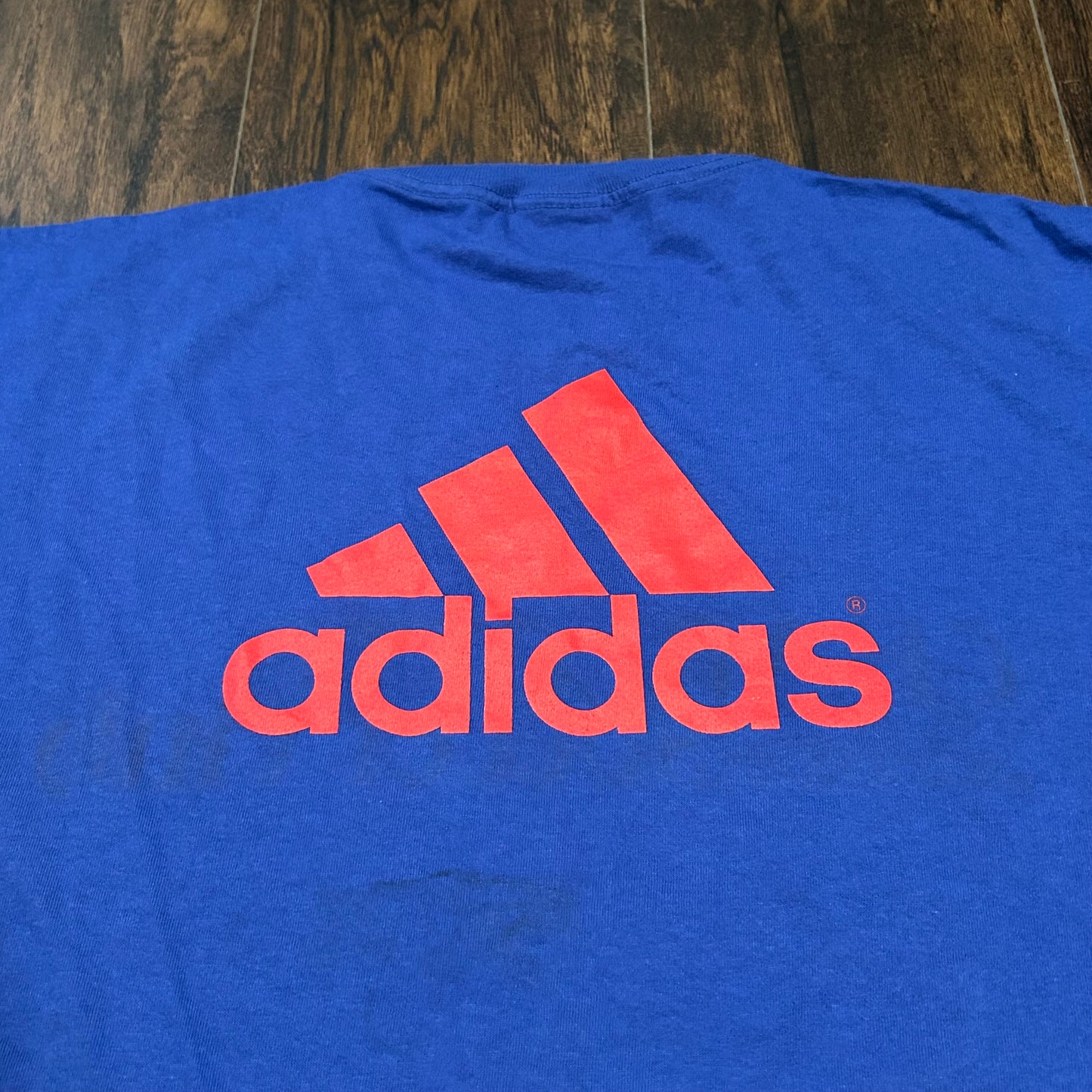 Vintage Adidas Soccer Club Blue Shirt Size XL