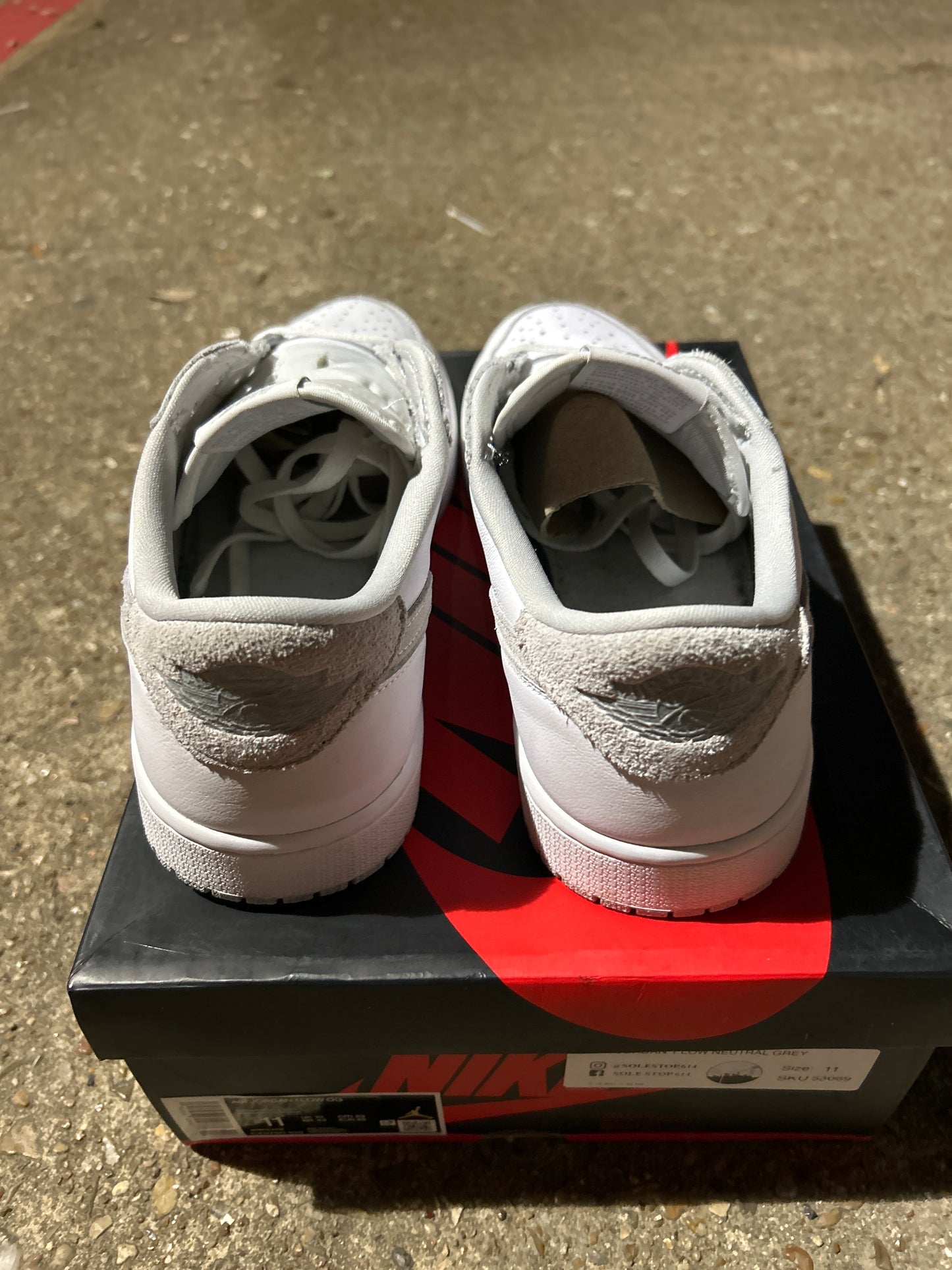 Jordan 1 Low Neutral Grey Size 11