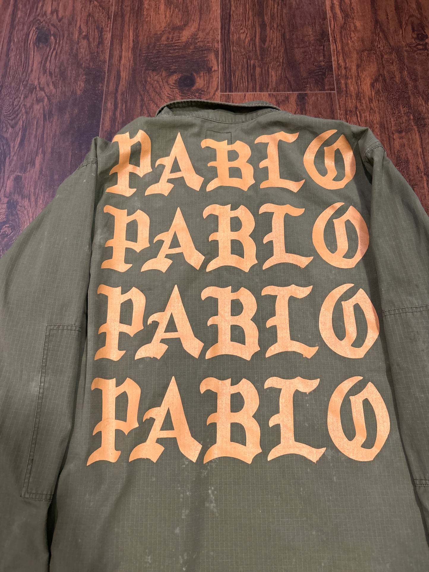 Pablo Kanye Army Jacket Green Size XL