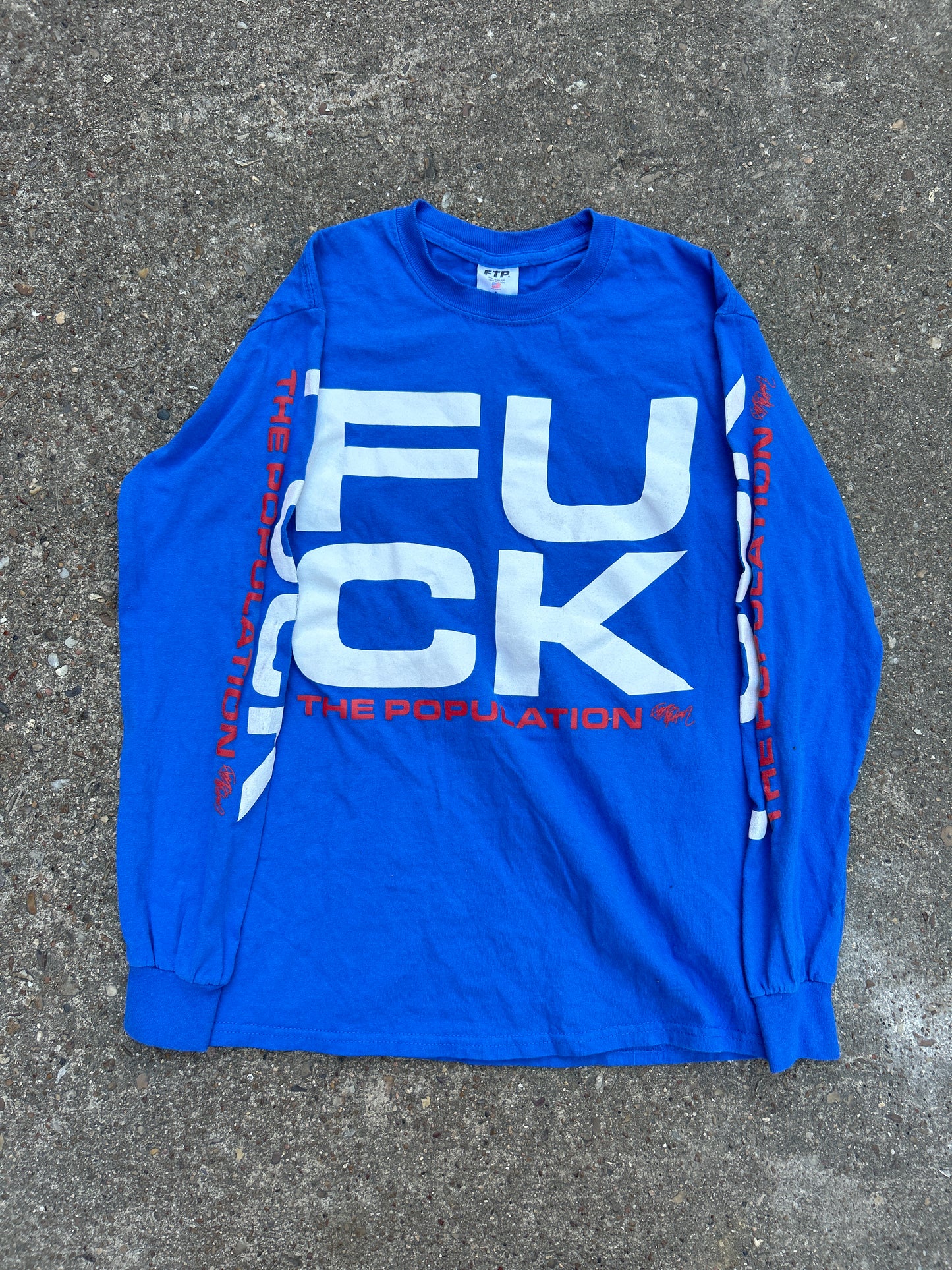 FTP Blue Long Sleeve Shirt Size S