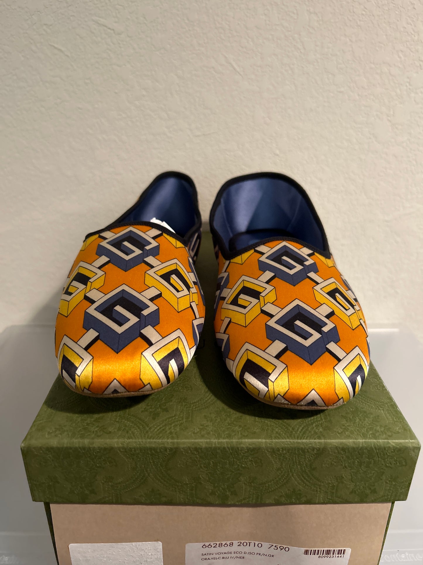 Gucci House Shoes Orange Size 13 NEW