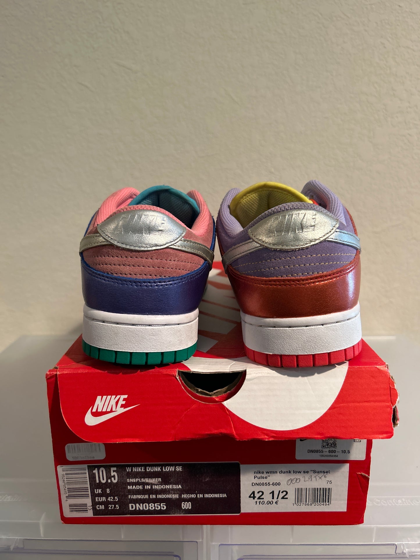 Sunset Pulse Multi Dunk Low Size 10.5W/9M