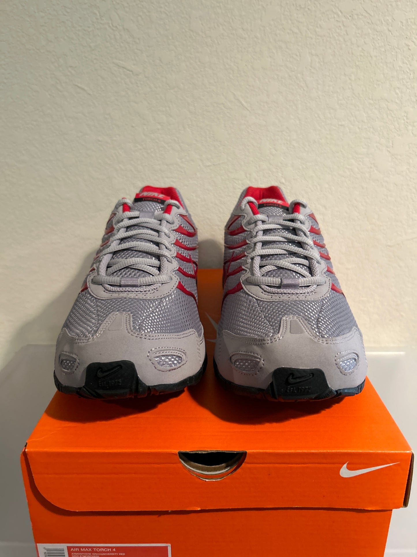 Air Max Torch 4 Grey Red Size 10.5 NEW