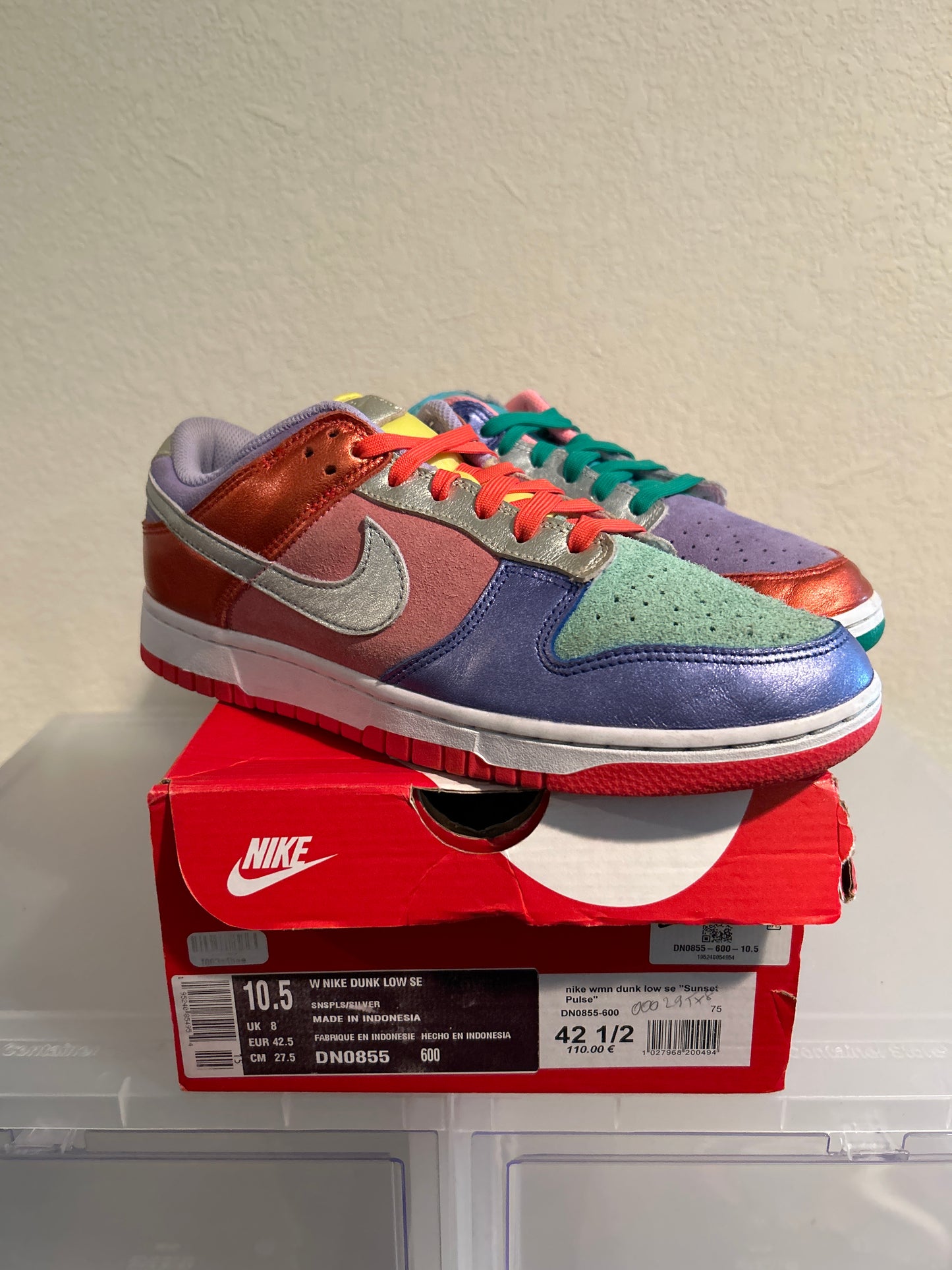 Sunset Pulse Multi Dunk Low Size 10.5W/9M