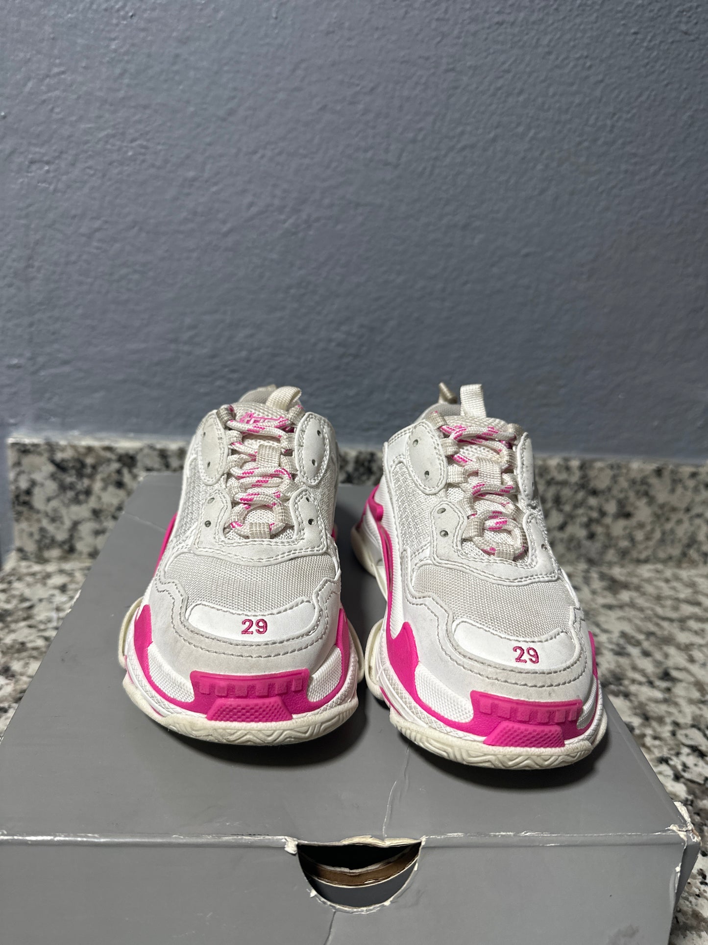 Balenciaga Triple S White Pink Size 29