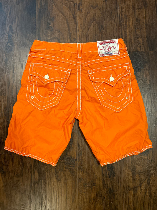 True Religion Board Shorts Orange Size 34