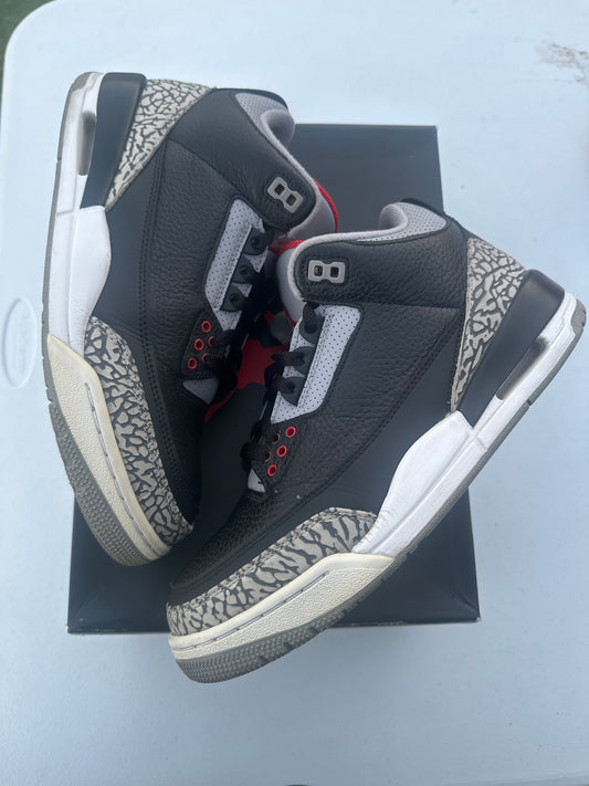 AJ3 Black Cement Size 8.5