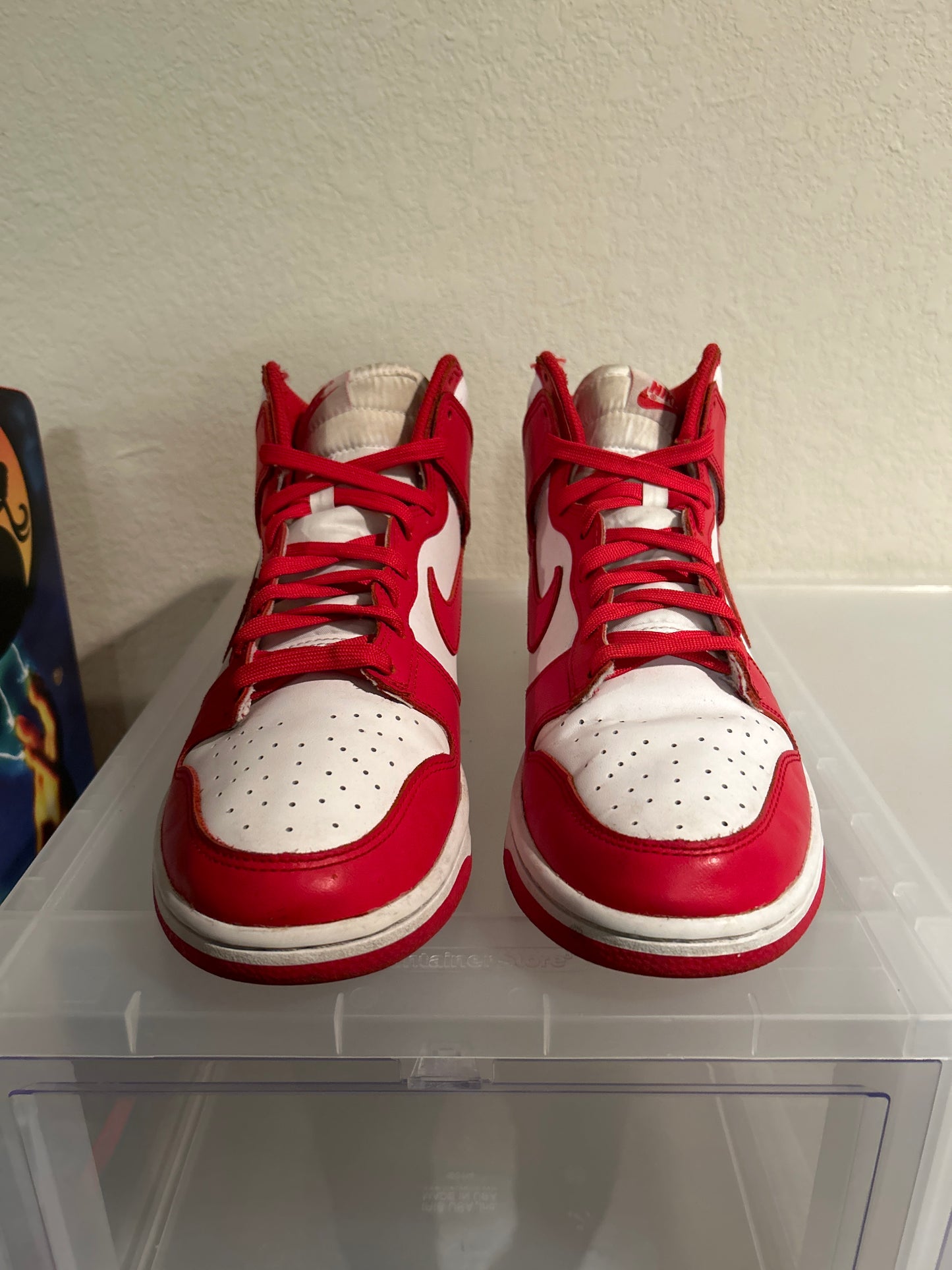 Champ Red Dunk High Size 9