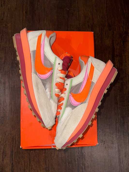 Nike Sacai X Clot Blaze Orange Size 9.5