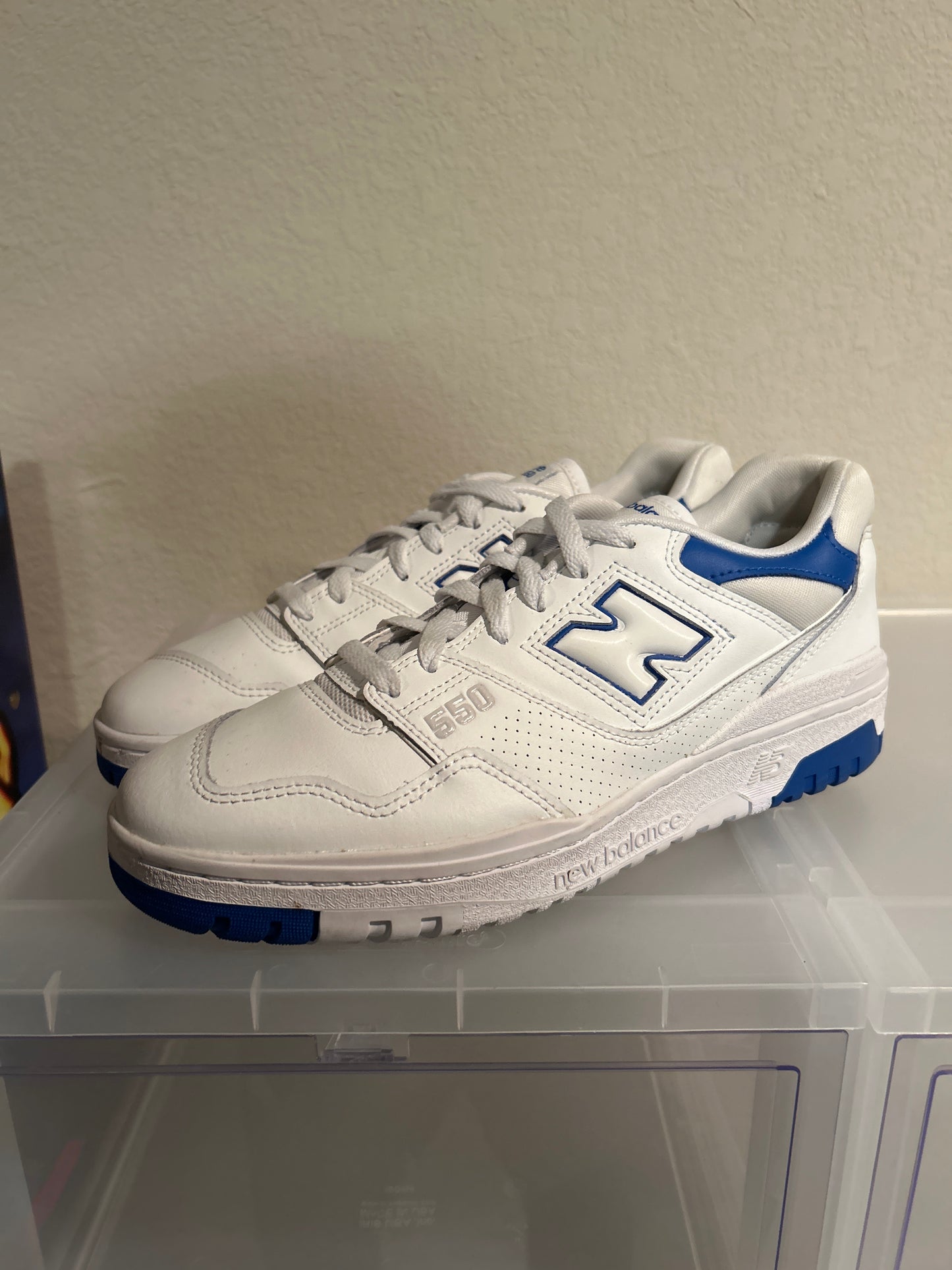 New Balance 550 White Blue Size 9.5