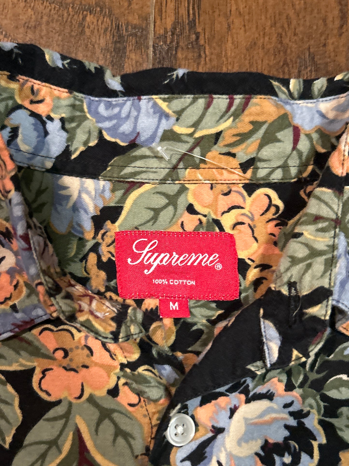 Supreme Floral Button Up Shirt Size M