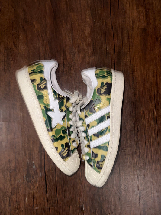 Adidas X Bape Shell Toe Size 8