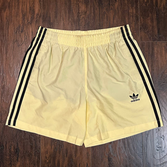 Adidas Pastel Yellow Shorts Size Medium