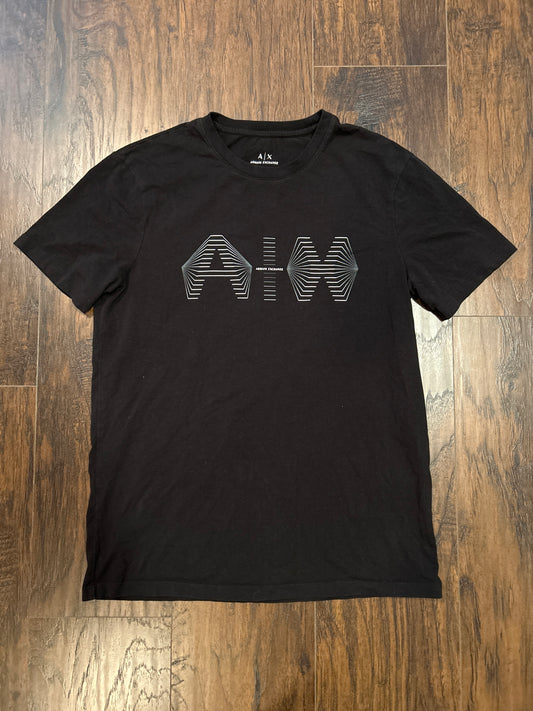 Armani Exchange Black Tee Size M