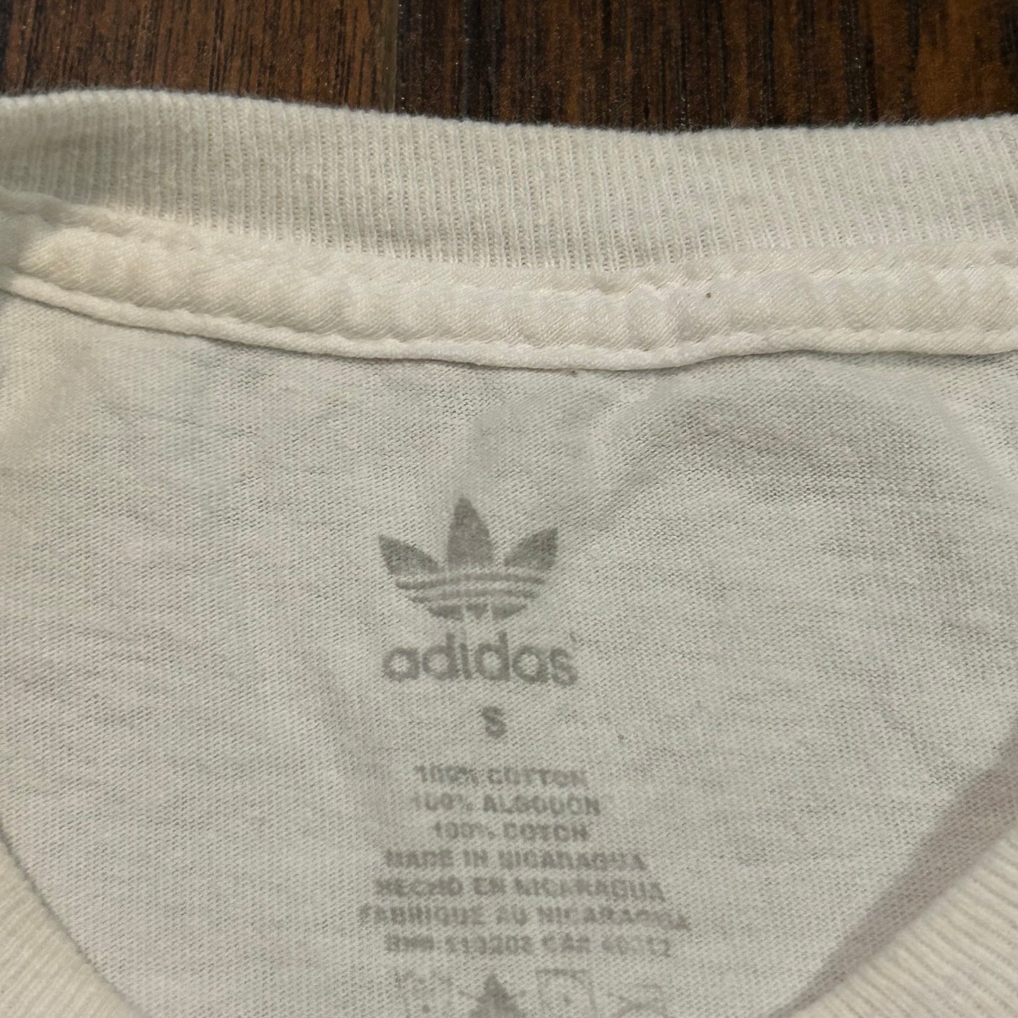 Adidas White Shirt Size Small