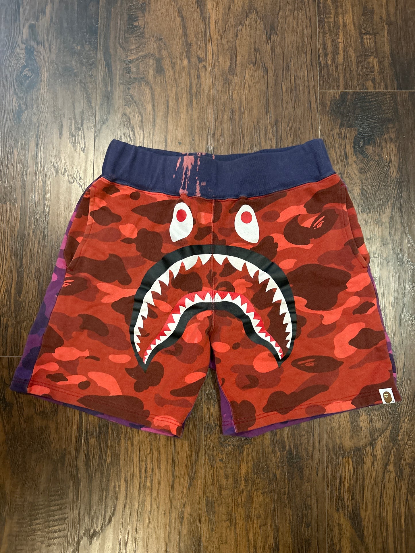 Bape Camo Shark Shorts Size S