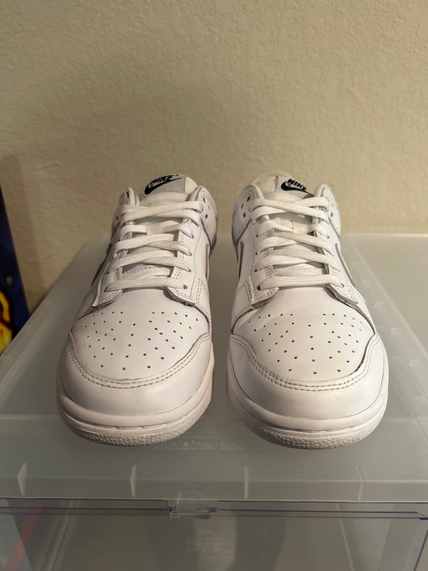 Triple White Dunk Low Size 9W/7.5M