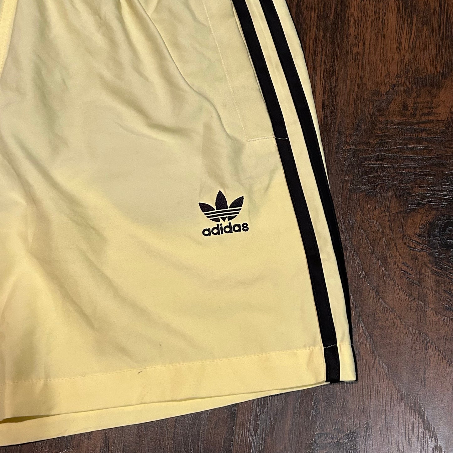 Adidas Pastel Yellow Shorts Size Medium