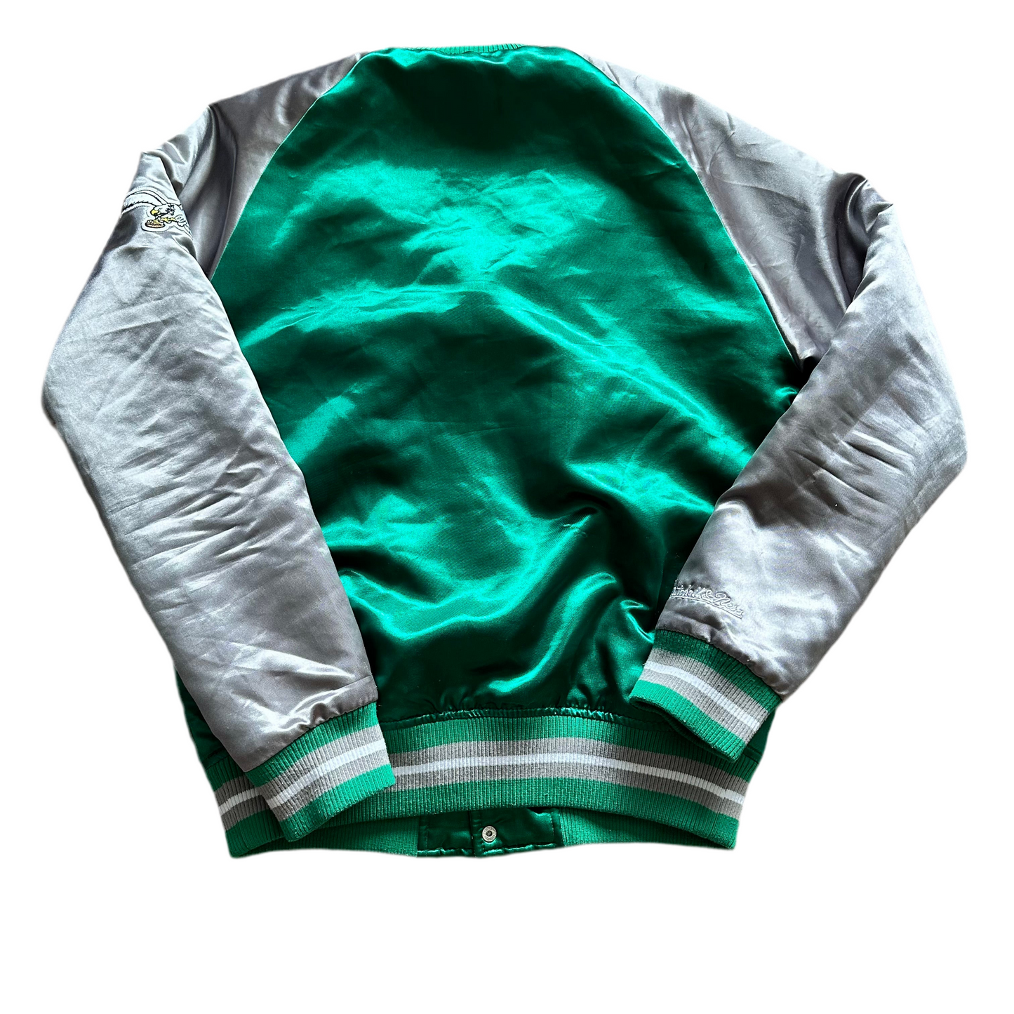 Philadelphia Eagles X Mitchell & Ness Satin Throwback Jacket Size S