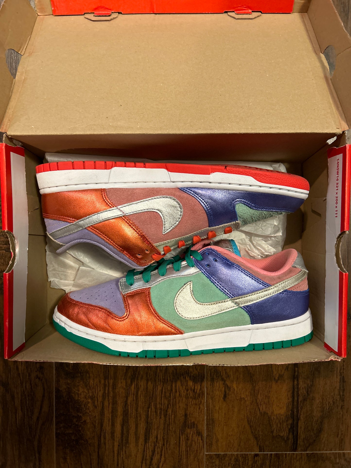 Sunset Pulse Multi Dunk Low Size 10.5W/9M