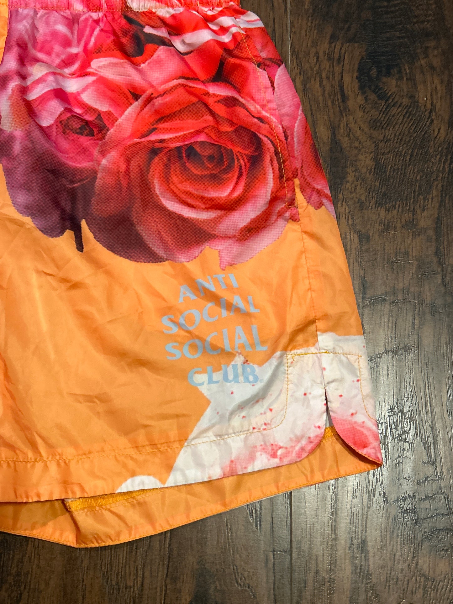 ASSC Floral Orange Shorts Size L