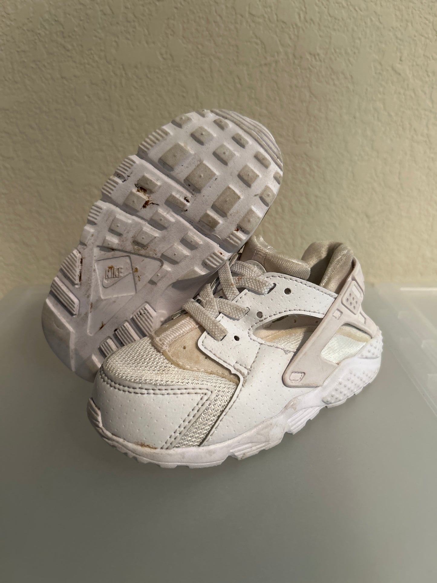 White Huarache Size 7C INFANT