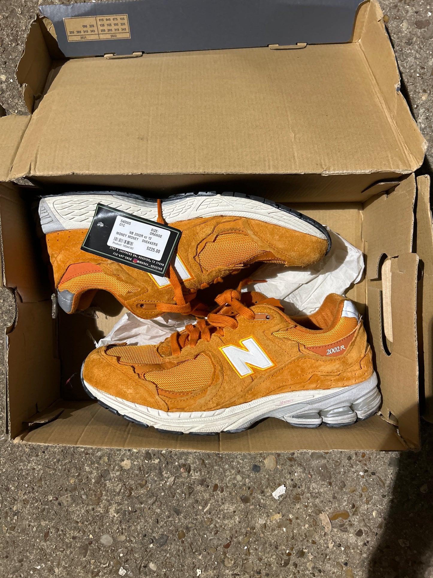 New Balance 2002R Orange Size 12