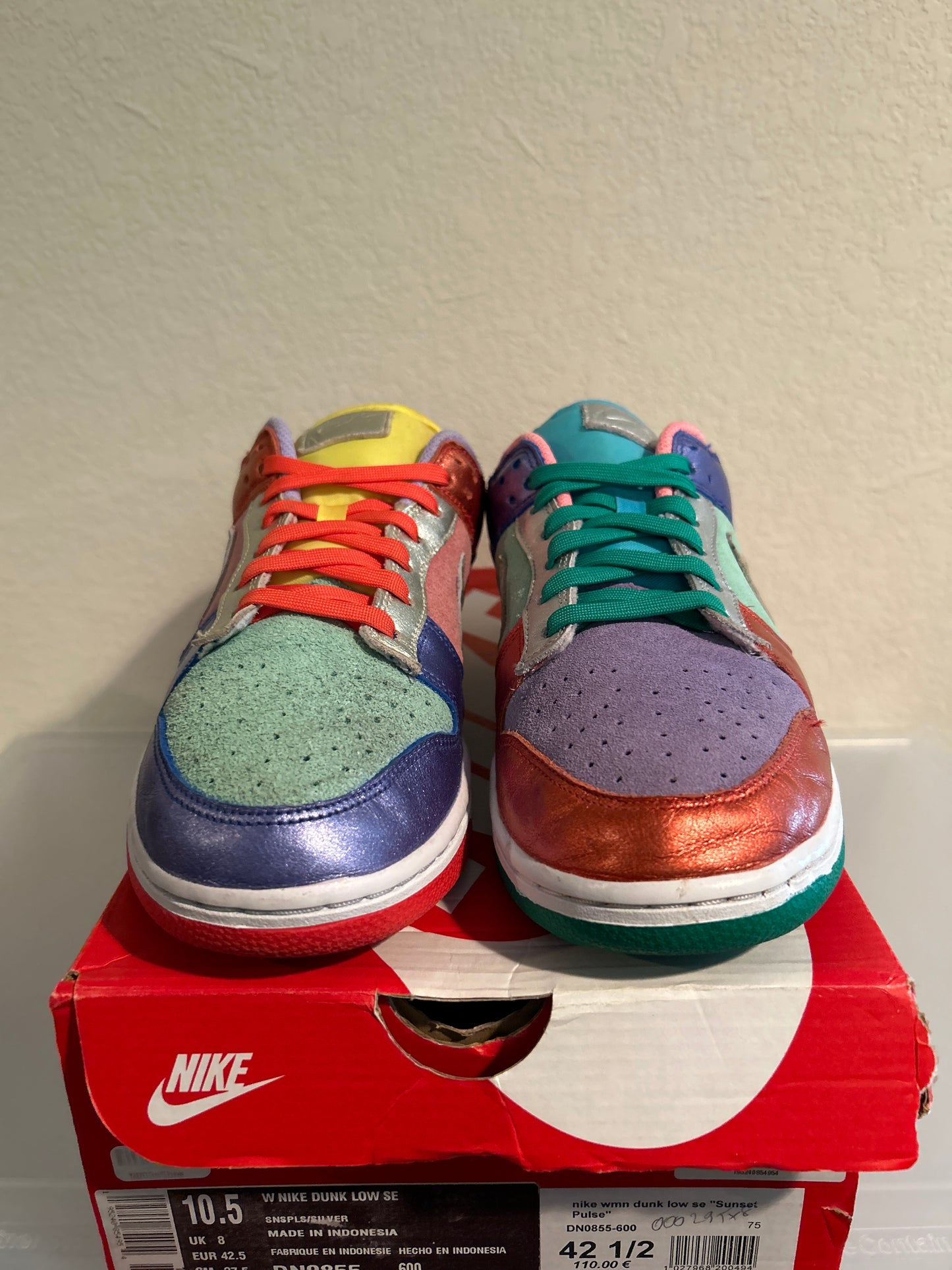 Sunset Pulse Multi Dunk Low Size 10.5W/9M