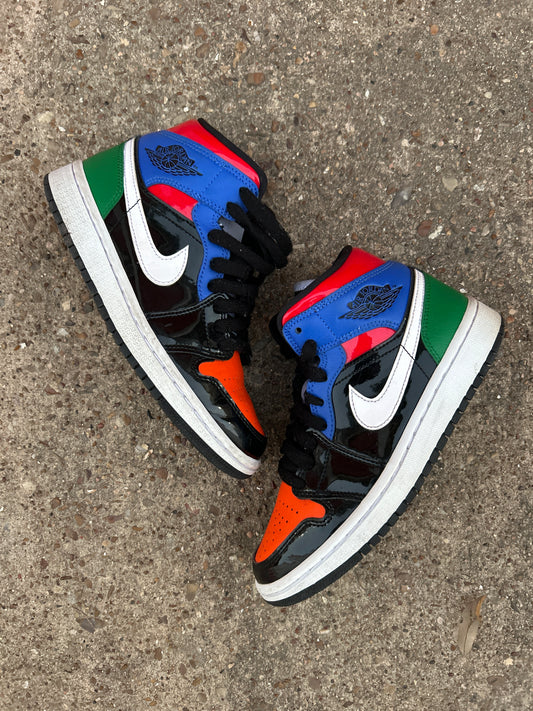 Jordan 1 Mid Multi Patent Size 5W/3.5M