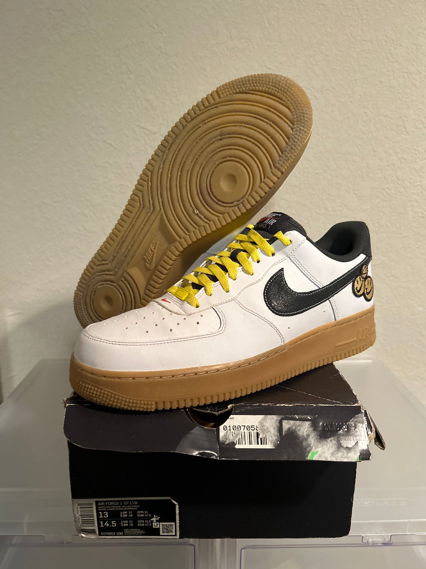 Air Force 1 Low White Gum Size 13