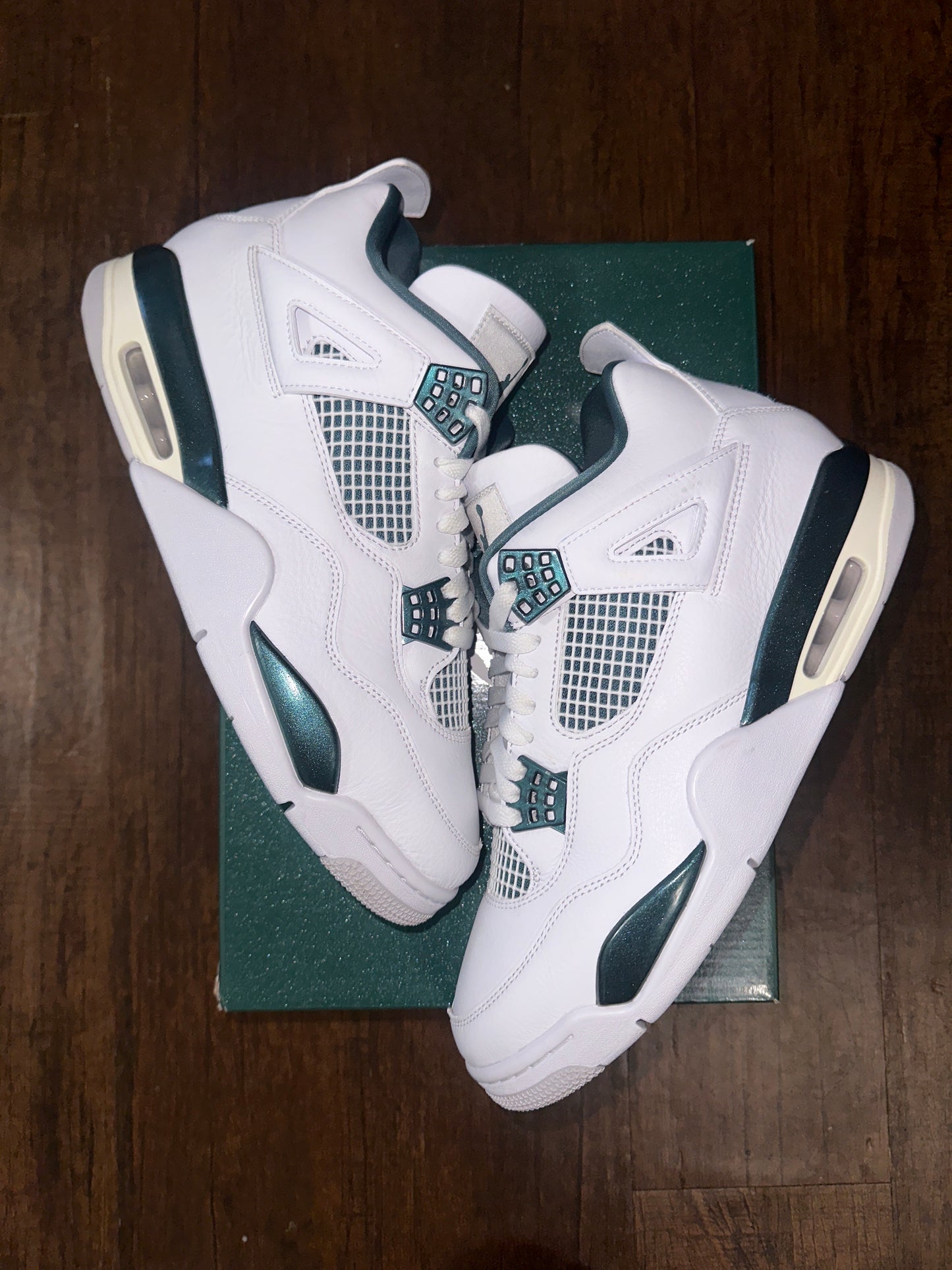 AJ4 Emerald Green Size 10.5