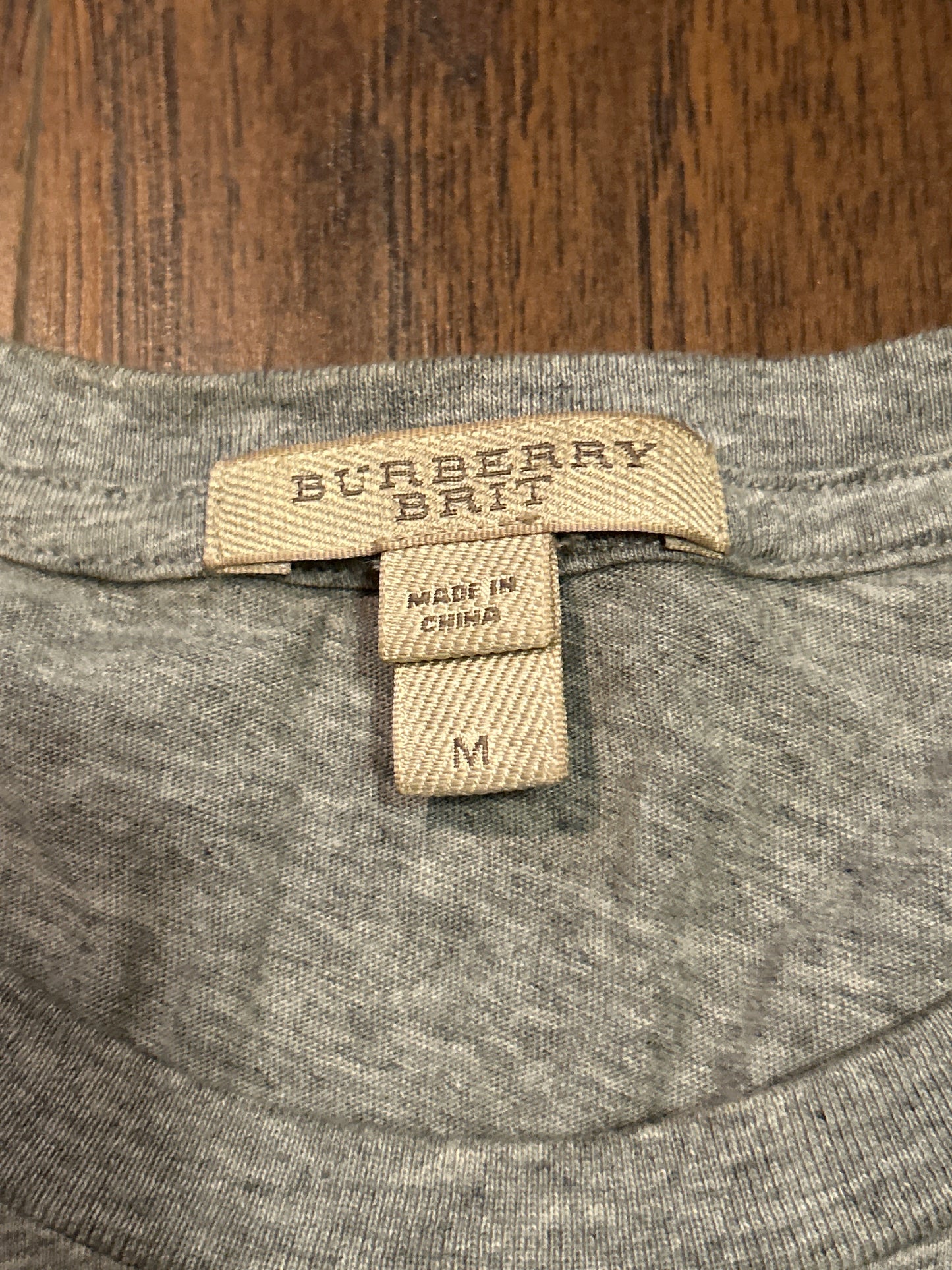 Burberry Brit Grey Tee Size M