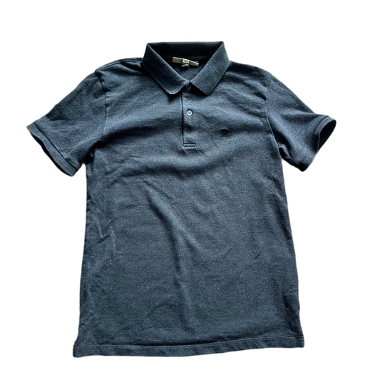 Burberry Grey Button Polo Size M