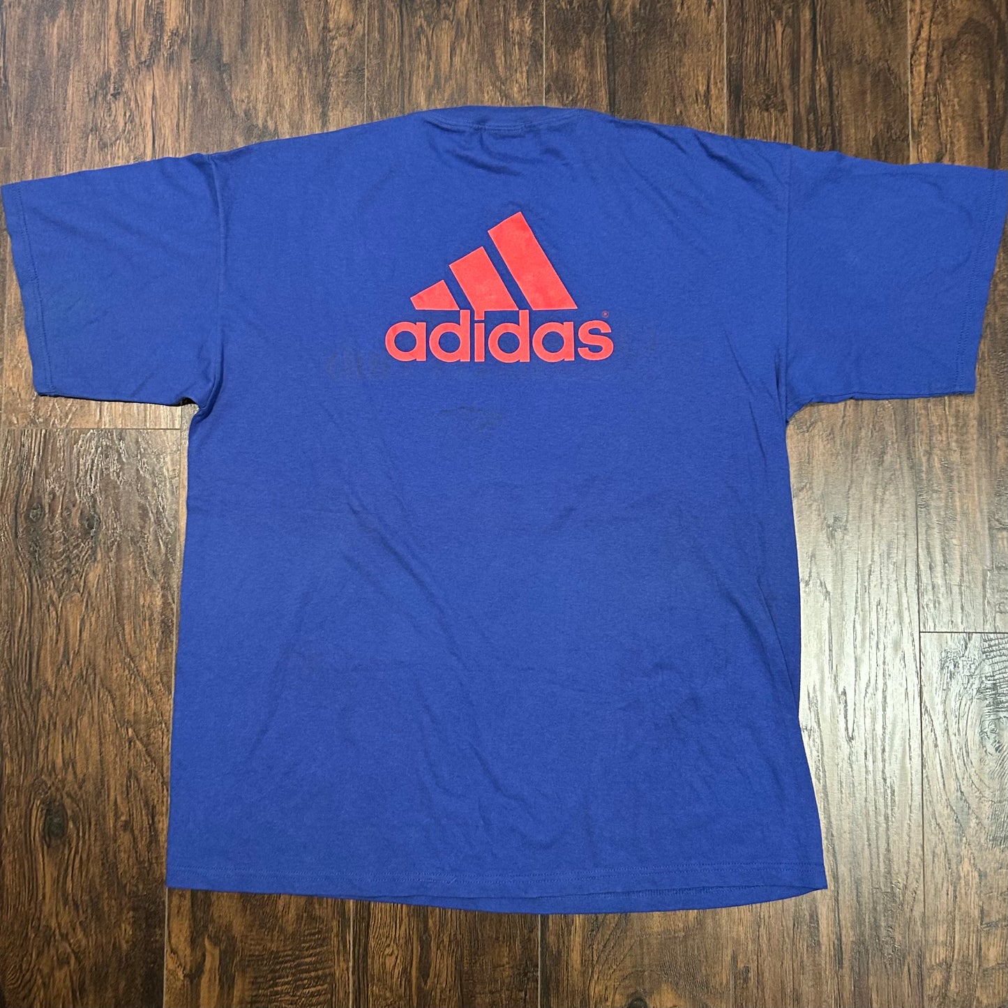 Vintage Adidas Soccer Club Blue Shirt Size XL