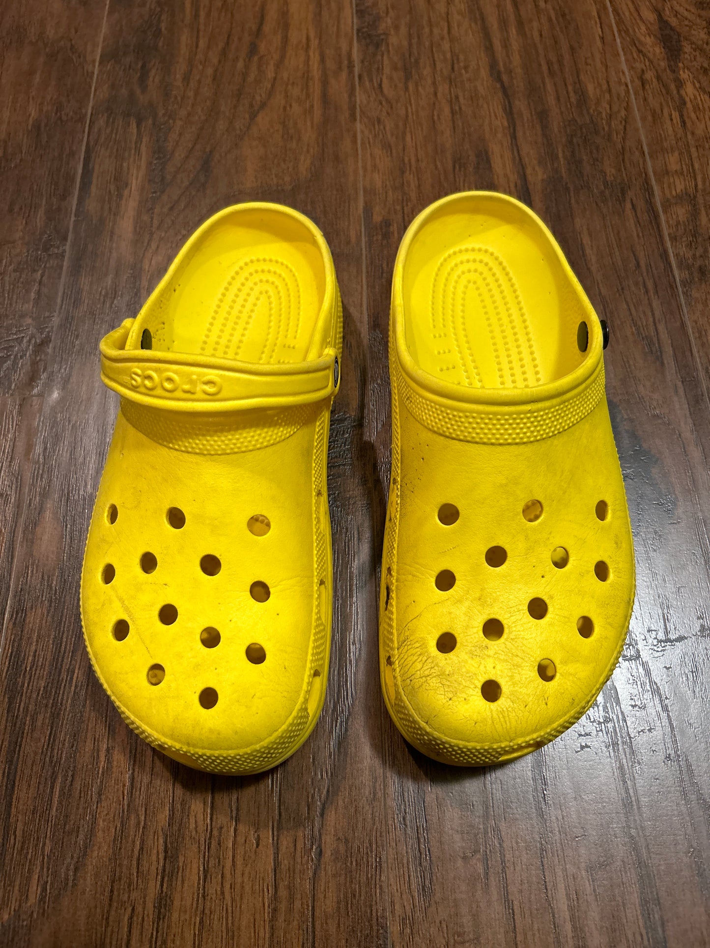 Yellow Crocs Size 11