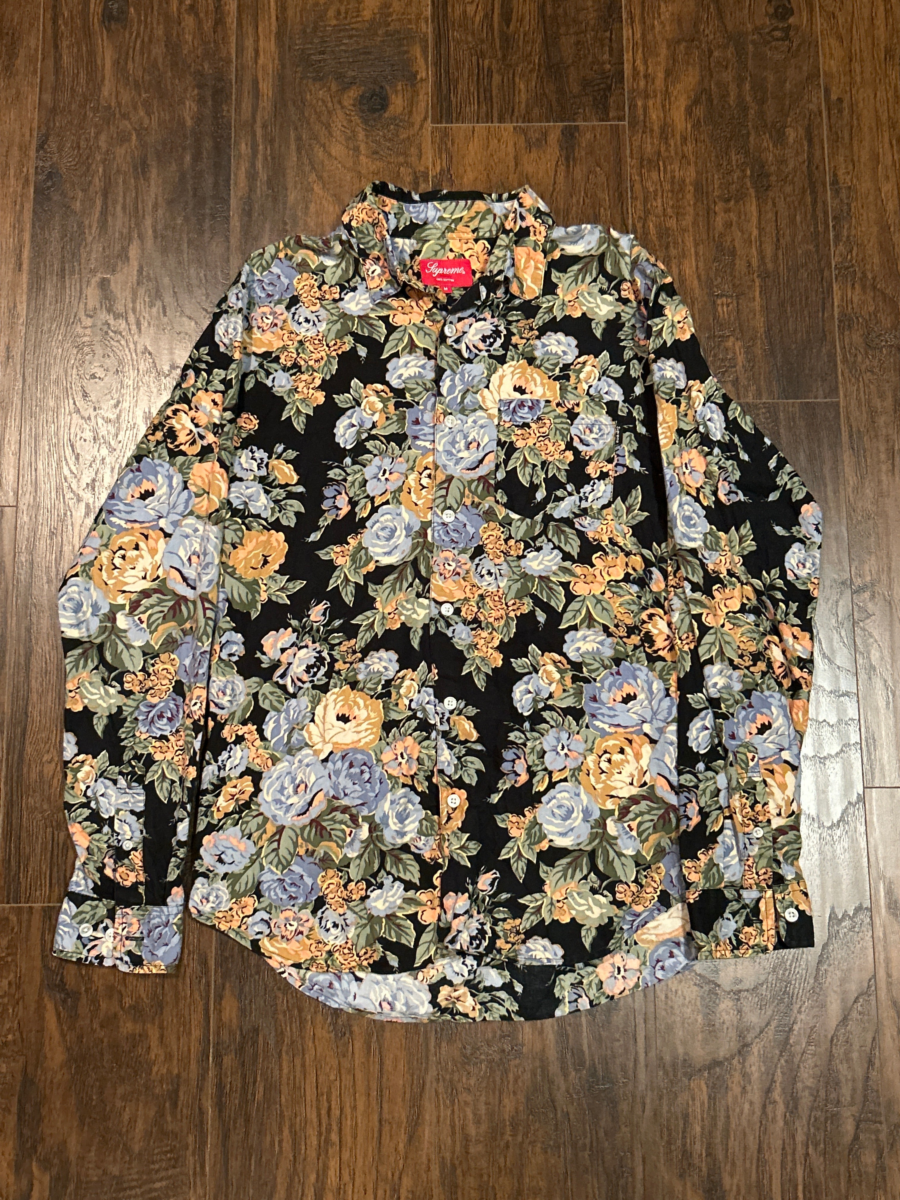 Supreme floral button up on sale