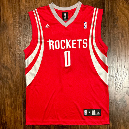 Vintage Adidas Houston Rockets NBA Jersey #0 Aaron Brooks Red Size Medium