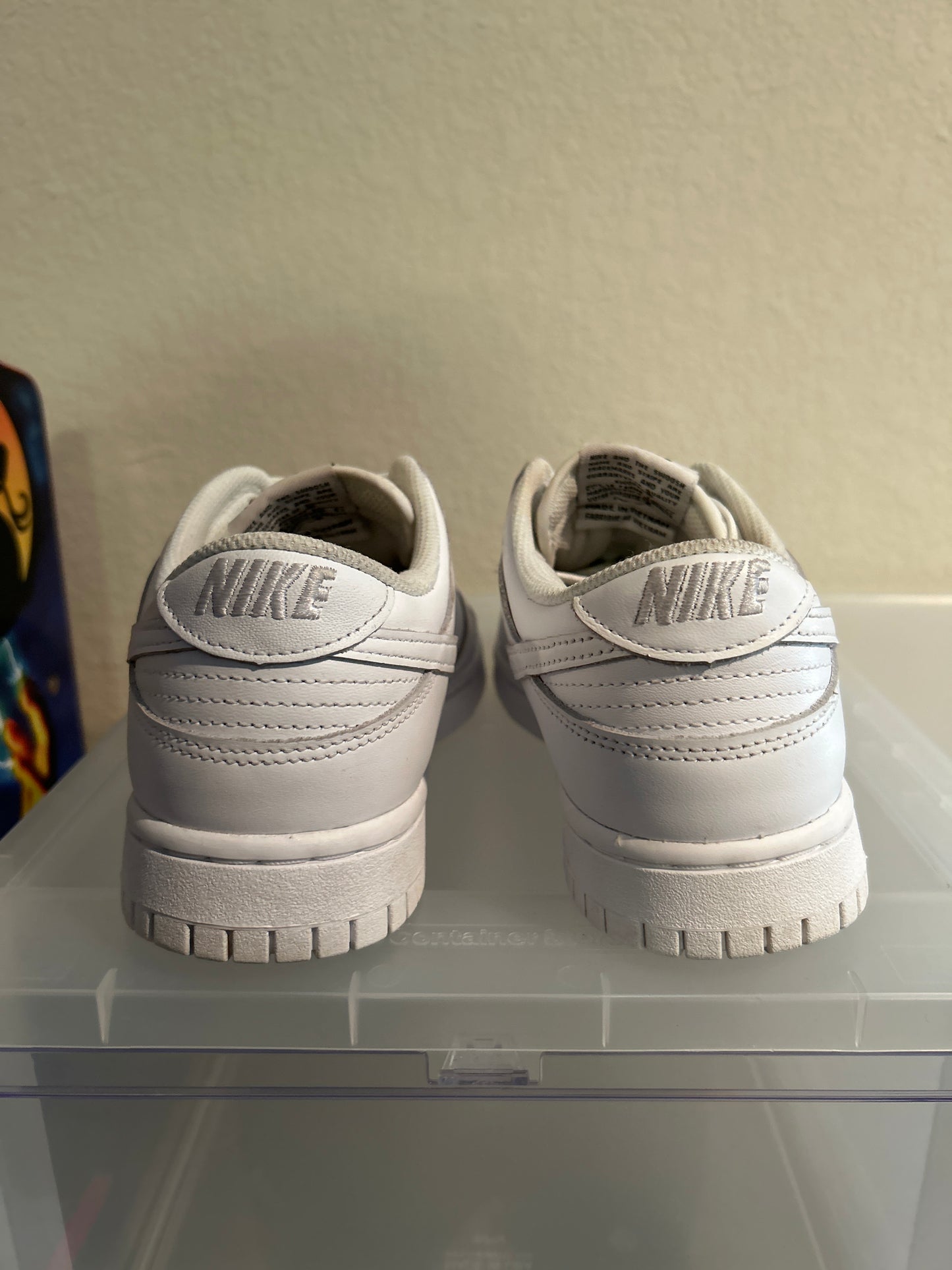 Triple White Dunk Low Size 9W/7.5M