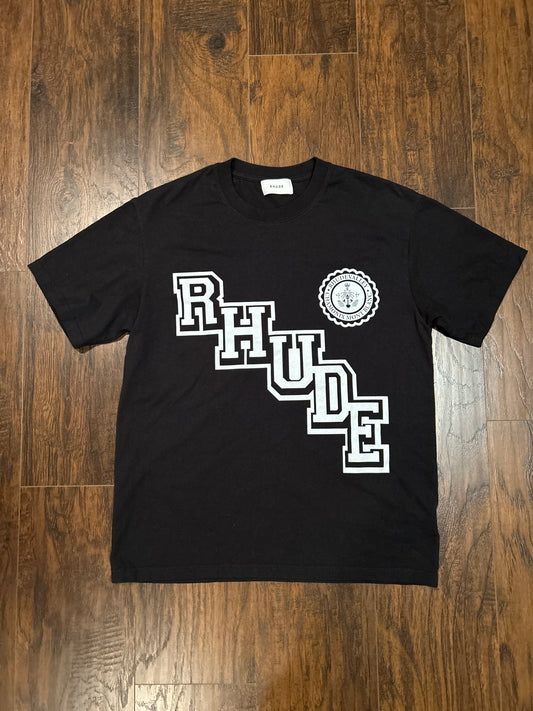 Rhude Black Tee Size S