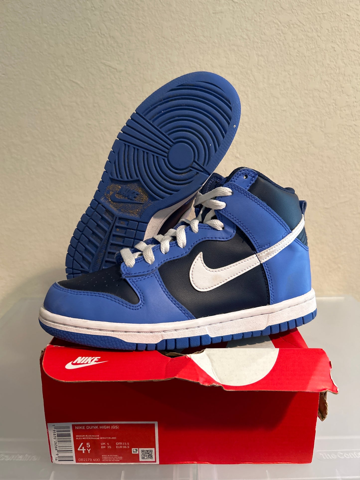 Medium Blue Dunk High Size 4.5Y