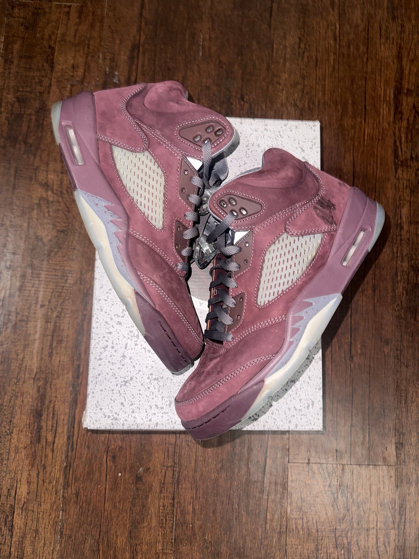 AJ5 Burgundy Size 10