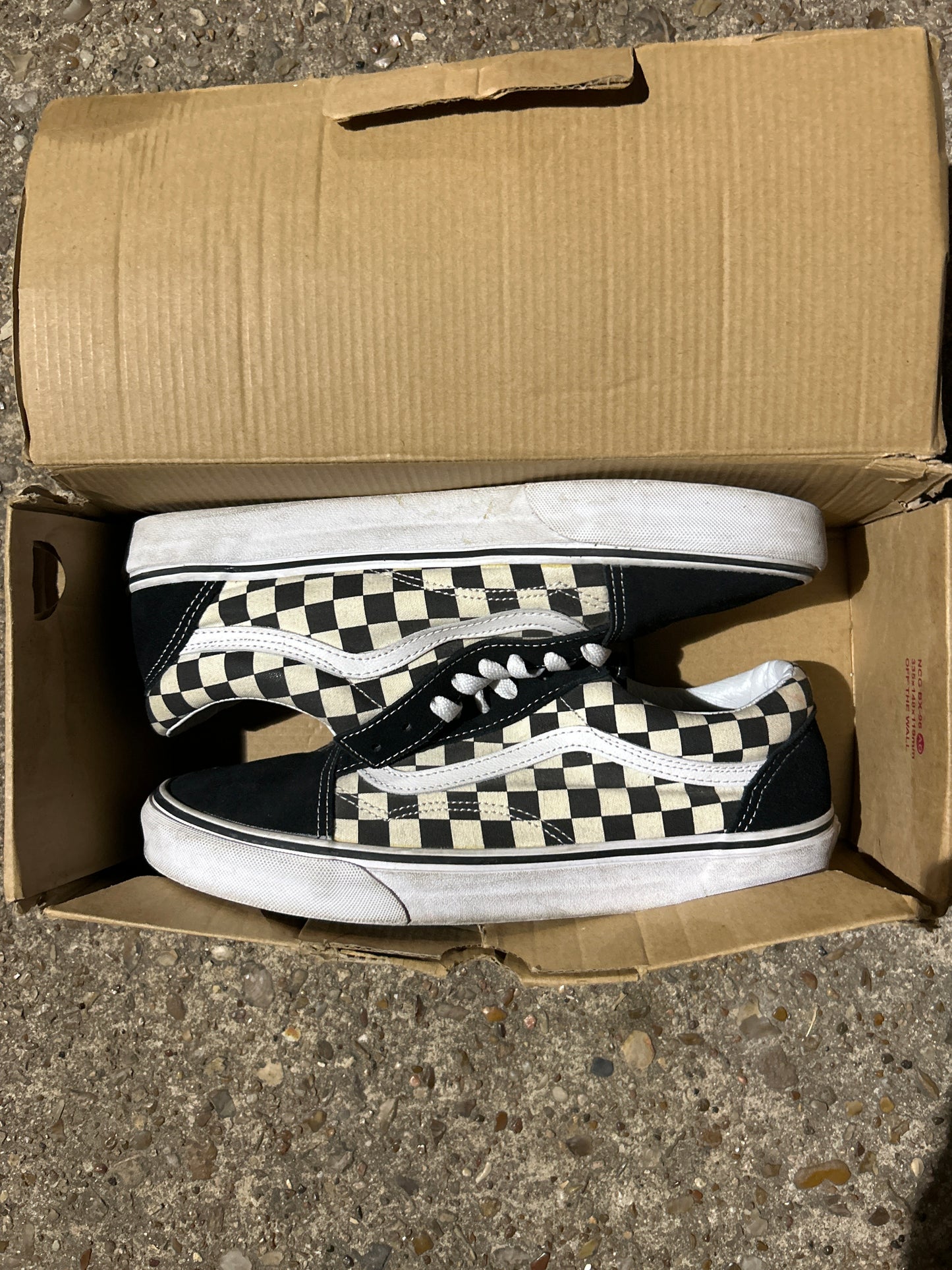 Vans Black Checkered Size 9.5