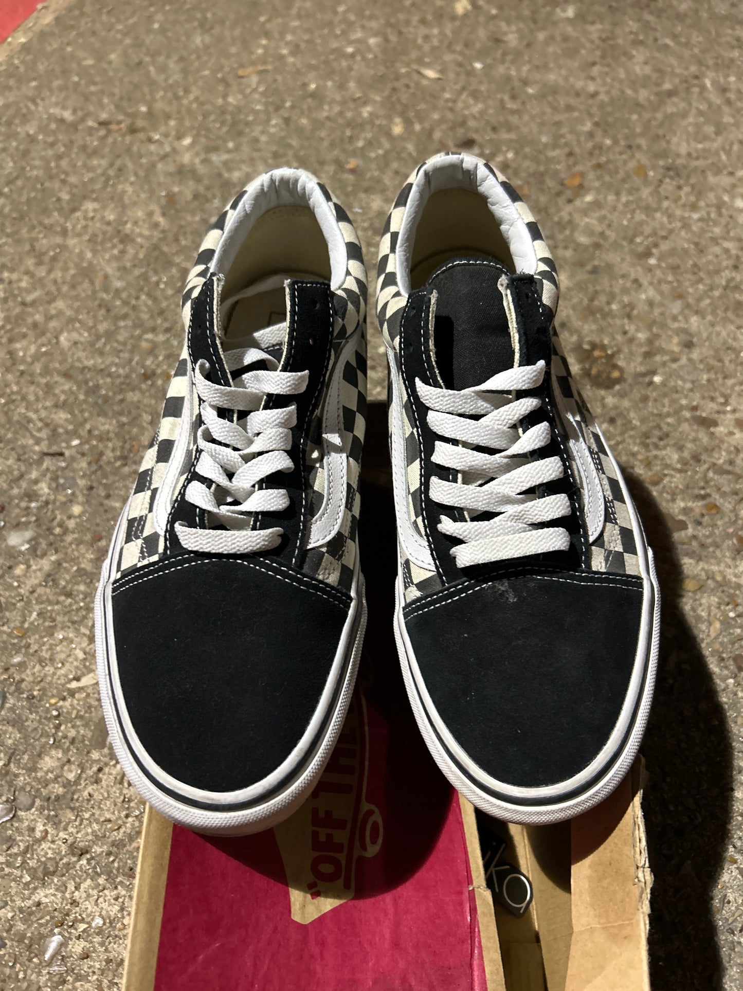 Vans Black Checkered Size 9.5