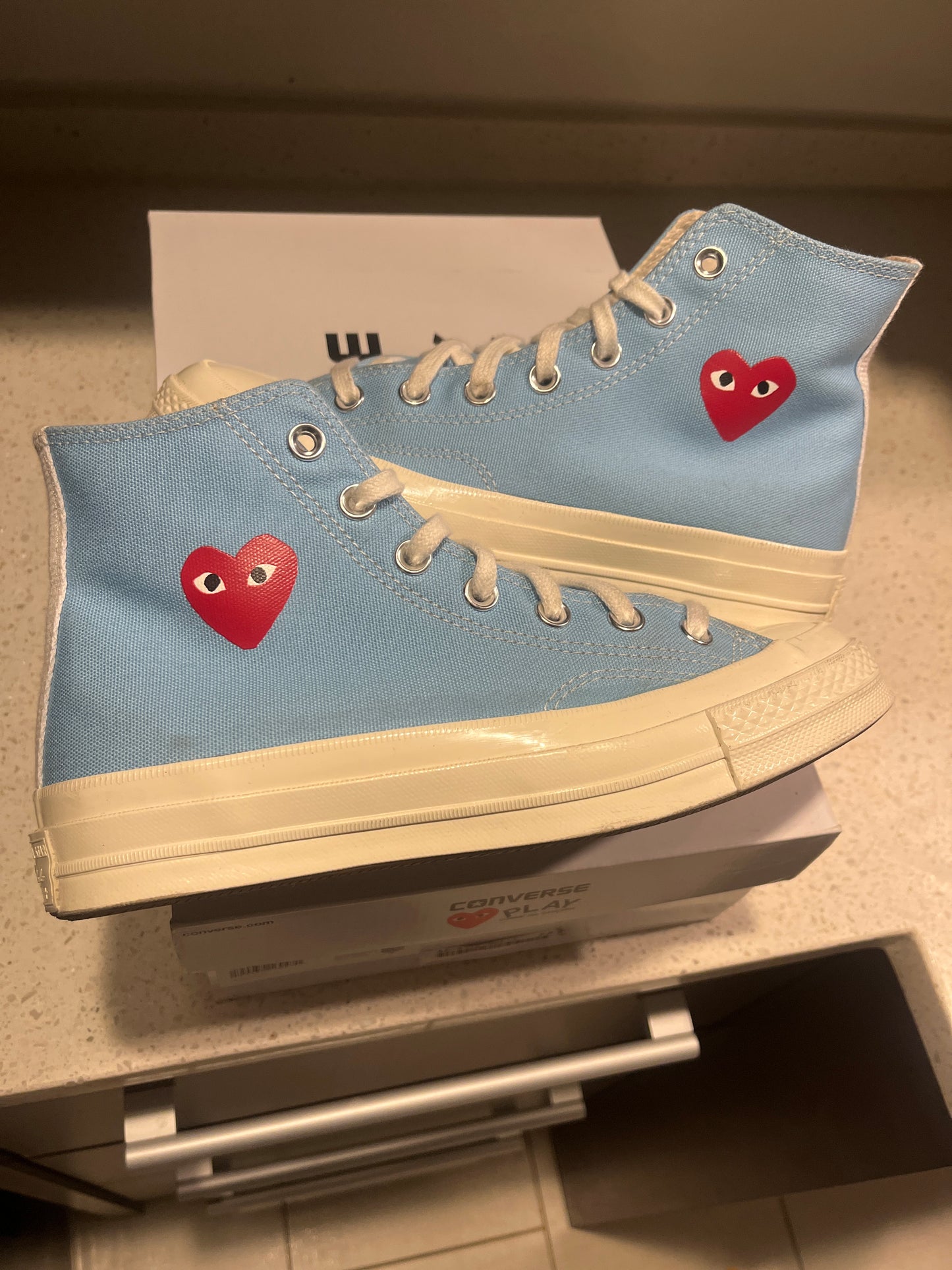 CDG Baby Blue Size 7.5W/5.5Y