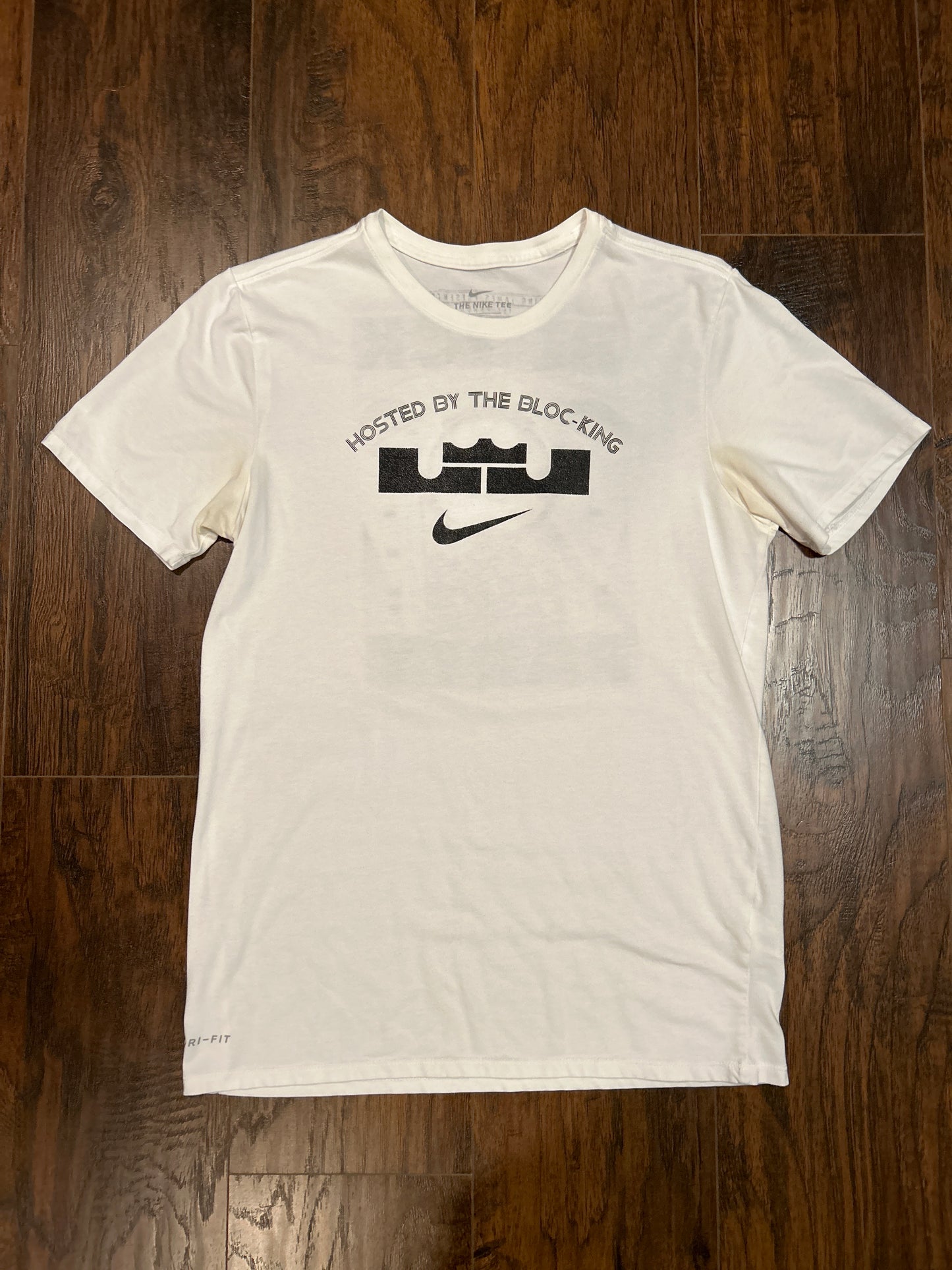 Nike Lebron White Tee Size M