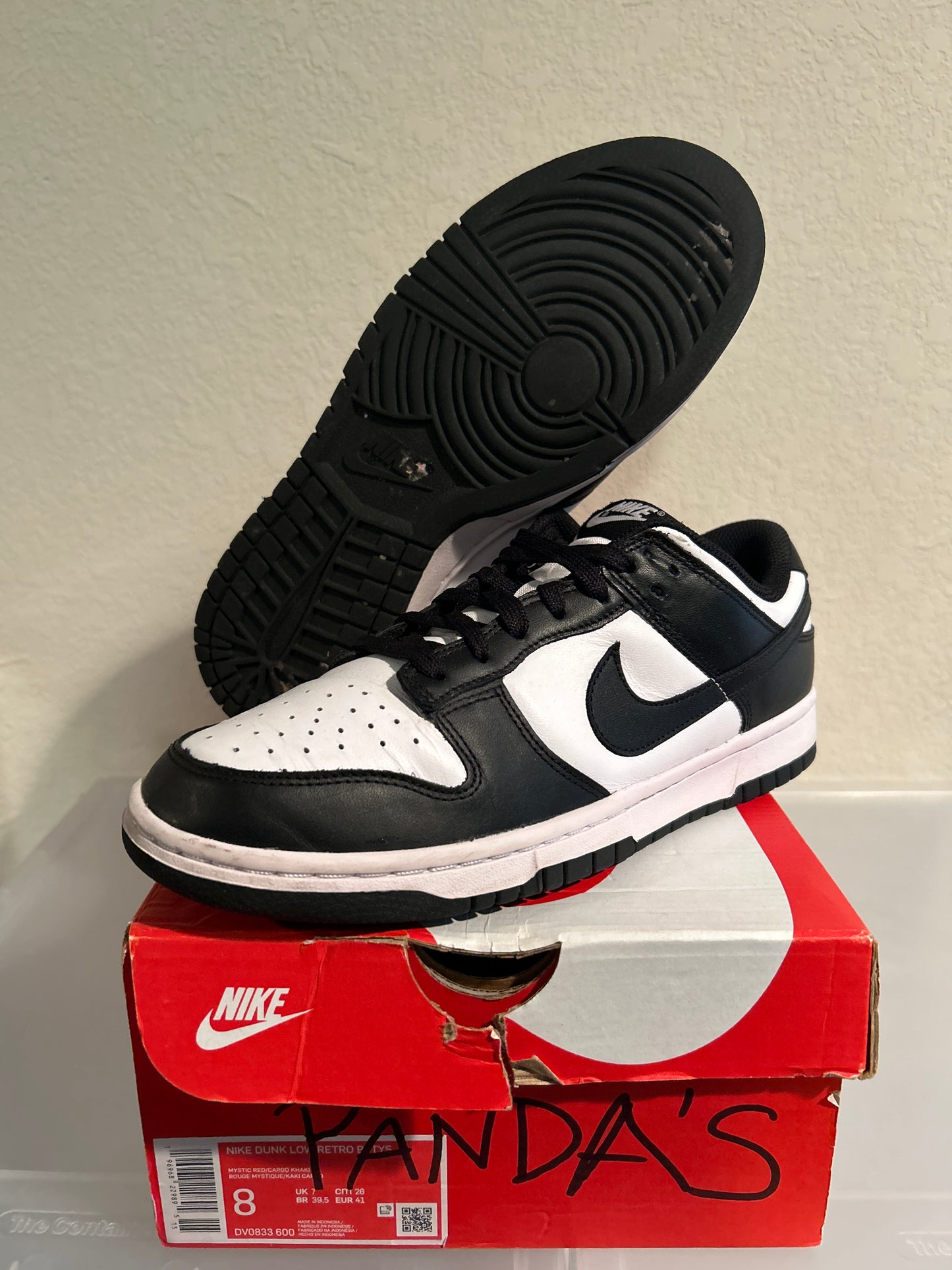 Panda Dunk Low Size 9.5W/8M